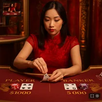SpinsOfGlory - Live Baccarat mit echten Dealern